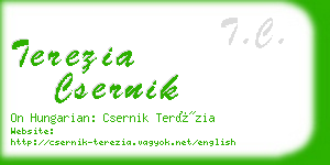 terezia csernik business card